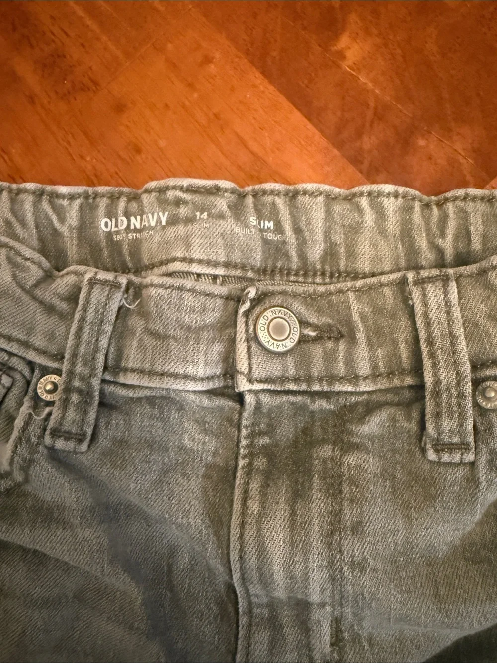 Old Navy Light Gray Slim Jeans